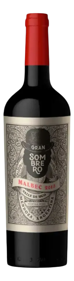 VINO GRAN SOMBRERO 750ML MALBEC