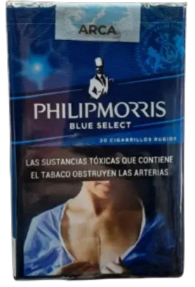 CIG. PHILIP MORRIS BLUE SELECT 20 KS