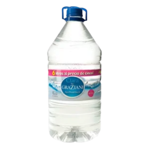 AGUA MINERAL GRAZIANI 6L BIDON