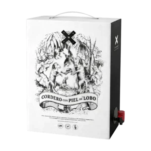BAG IN BOX CORDERO C/PIEL DE LOBO 3L MALBEC