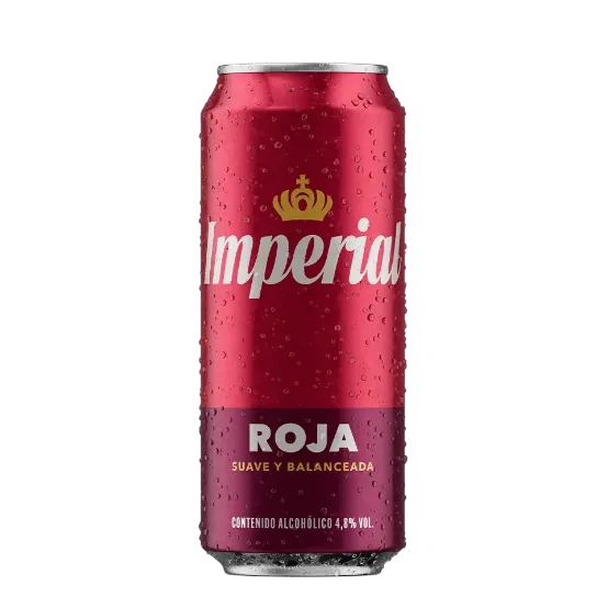 CERVEZA IMPERIAL LATA 473CC ROJA
