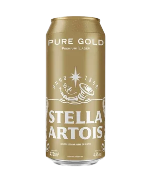 CERVEZA STELLA PURE GOLD LATA 473CC