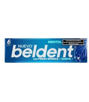 CHICLE BELDENT 10G MENTHOL