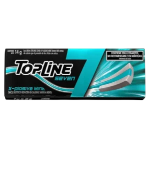 CHICLE TOPLINE SEVEN 14G X-PLOSIVE MINT