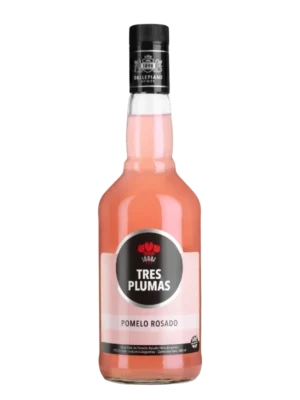 LICOR TRES PLUMAS 700ML POMELO ROSADO