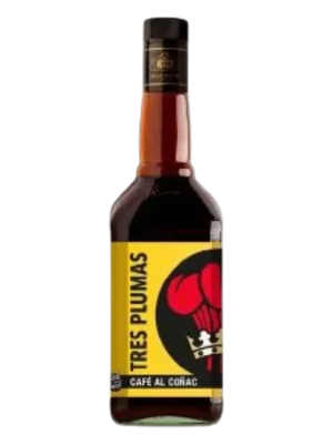 LICOR TRES PLUMAS 750ML CAFE AL COGNAC