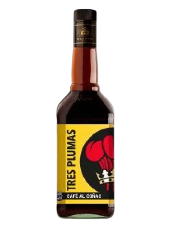 LICOR TRES PLUMAS 750ML CAFE AL COGNAC