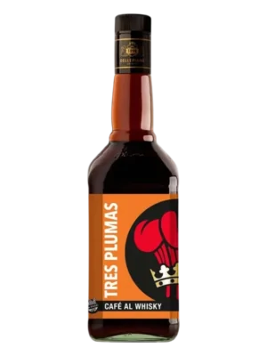 LICOR TRES PLUMAS 750ML CAFE AL WHISKY