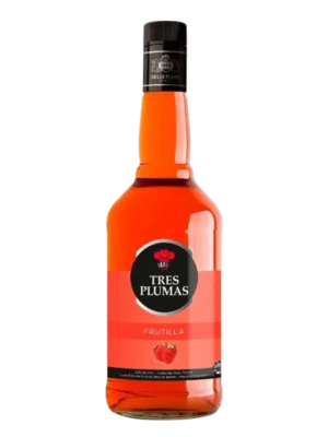 LICOR TRES PLUMAS 700ML FRUTILLA